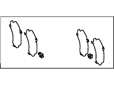 Lexus 04946-30100 Shim Kit, Anti Squeal(For Rear Disc Brake)