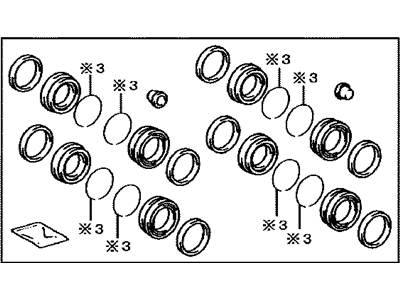 Lexus 04479-60080 Cylinder Kit, Disc Brake, Front