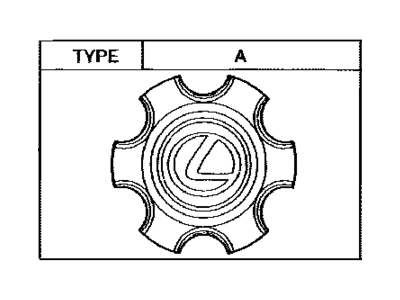 Lexus 42603-60640 Ornament Sub-Assy, Wheel Hub