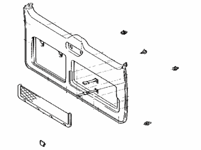 Lexus 64781-60902-B0 Panel Back Door Trim