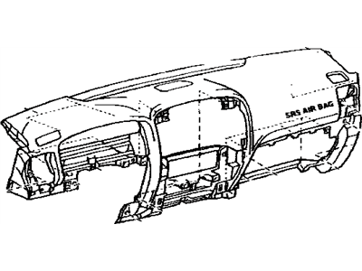 Lexus 55401-60922-C0 Pad Sub-Assy, Instrument Panel Safety