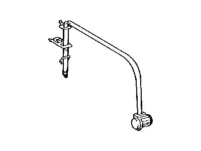 Lexus 73510-60050-B0 Belt Assy, Rear NO.2 Seat, 3 Point Type