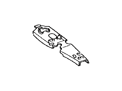 Lexus 58435-60010 Silencer, Front Floor, Center