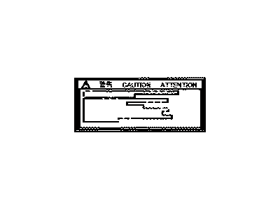 Lexus 47288-60020 Label, Brake Fluid Notice