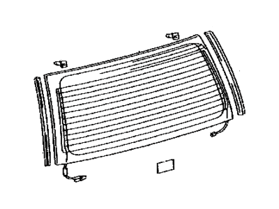 Lexus 68105-60072 Glass, Back Door