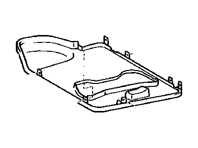 Lexus 79337-60080-B0 Carpet, NO.2 Seat Cushion Under, RH