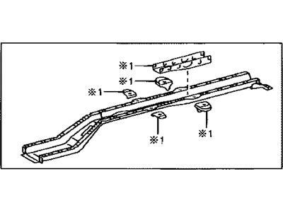 Lexus 57604-60030 Member Sub-Assy, Rear Floor Side, Rear LH