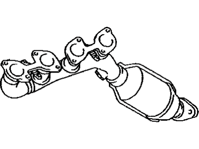 Lexus 17104-50180 Exhaust Manifold Sub-Assembly, Right