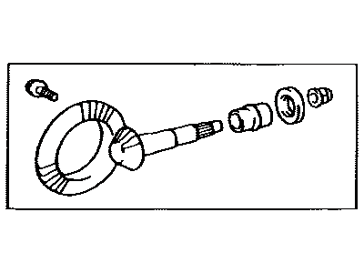 Lexus 41201-80194 Final Gear Kit, Differential, Front