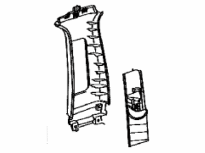 Lexus 62411-53072-C0 GARNISH, Center Pillar