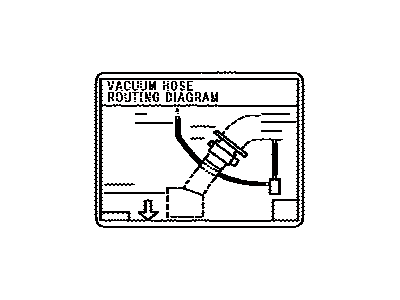 Lexus 17792-38250 Label, Engine Vacuum Hose Information