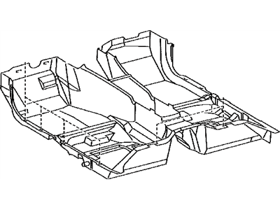 Lexus 58510-53490-C0 Carpet Assy, Front Floor, Front