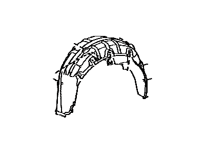 Lexus 65638-53010 Liner, Rear Wheel House, LH