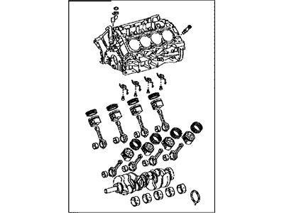 Lexus 11400-38081 Block Assy, Short