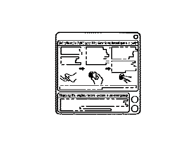 Lexus 89616-30031 Label, Push Start Information