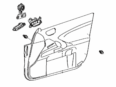 Lexus 67620-53440-C0 Board Sub-Assy, Front Door Trim, LH