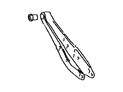 Lexus 48740-30130 Rear Suspension Control Arm Assembly, No.2, Left