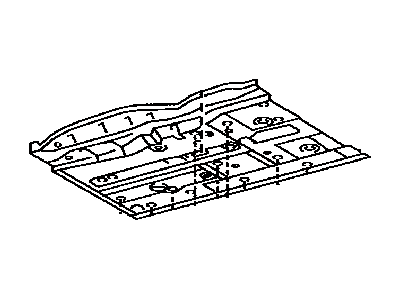 2019 Lexus RC F Floor Pan - 58112-24040