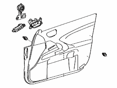 Lexus 67610-53730-C0 Board Sub-Assy, Front Door Trim, RH