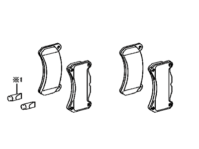 Lexus 04465-0W120 Front Disc Brake Pad Kit