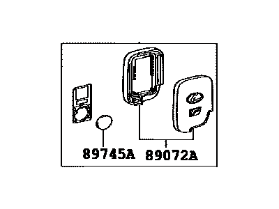 Lexus 89904-53190 Electrical Key Transmitter Sub-Assembly