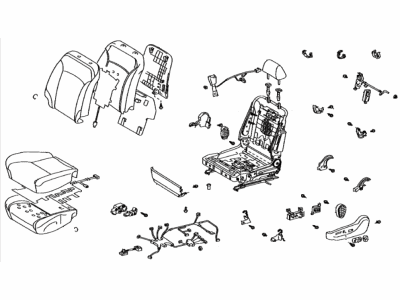 Lexus 71020-53010-C1 Seat Assy, Front LH