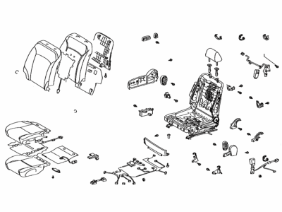 Lexus 71010-53G20-C1 Seat Assy, Front RH