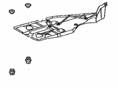 Lexus 58399-53021 Cover, Floor Under, No.2