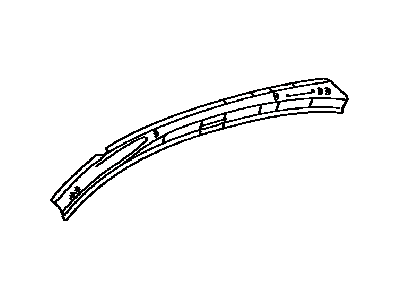 Lexus 61072-53901 Rail, Roof Side, Outer LH