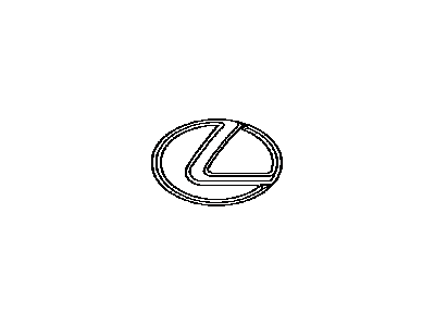 Lexus 90975-02081 Radiator Grille Emblem (Or Front Panel)