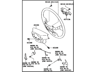 Lexus 45100-53260-C3 Steering Wheel Assembly