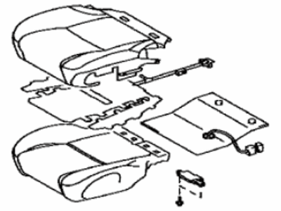 Lexus 71002-53J30-C4 Front Seat Set