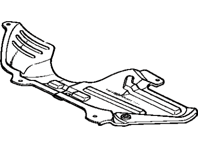 Lexus 51410-76050 Engine Under Cover Assembly, No.1