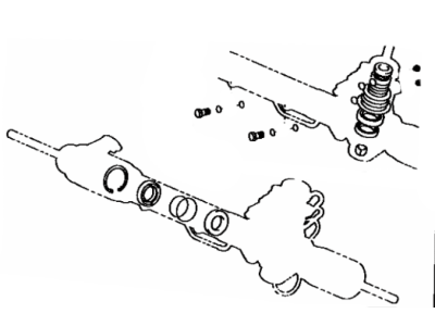 Lexus 04445-50011 Gasket Kit, Power Steering Gear(For Rack & Pinion)