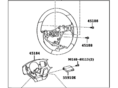 Lexus 45100-50500-E5 Steering Wheel Assembly