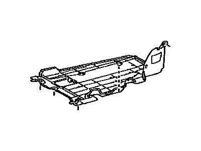 Lexus 57628-50050 Cover, Rear Floor Side