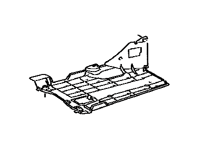 Lexus 57627-50041 Cover, Rear Floor Side