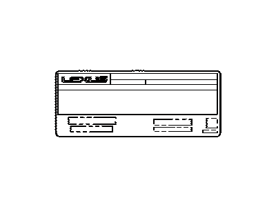 Lexus 11298-38640 Label, Emission Control