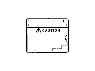 Lexus 74559-60030 Label, Fuel Information