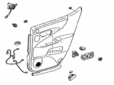 Lexus 67630-5A740-48 Panel Assembly, Rear Door