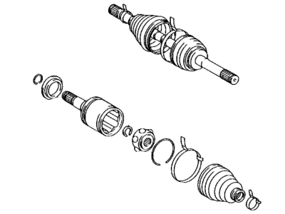 Lexus 43430-60020 Shaft Assembly, Front Drive