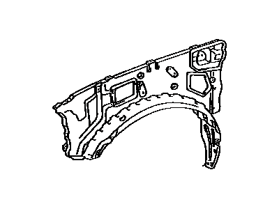 Lexus 53720-60153 Apron Sub-Assy, Front Fender, LH