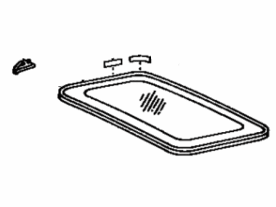 Lexus 63201-60022 Sliding Roof Glass Sub-Assembly