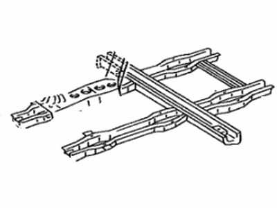 Lexus 57606-60061 Member Sub-Assy, Rear Floor Cross, NO.2