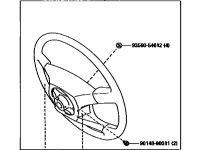 1996 Lexus LX450 Steering Wheel - 45100-60240-E0