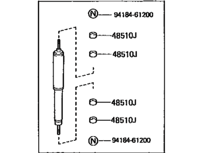 Lexus 48511-69445 ABSORBER, Shock, Front