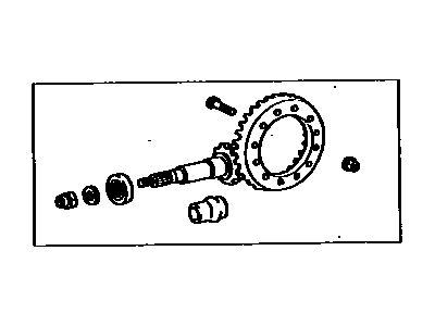 Lexus 41201-69255 Final Gear Kit, Differential, Rear