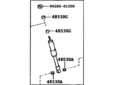 Lexus 48531-69545 ABSORBER, Shock, Rear