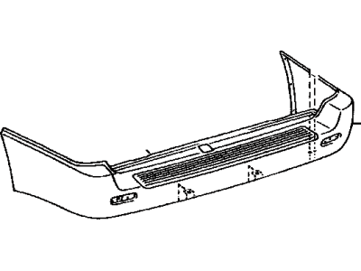 Lexus 52159-6A912 Cover, Rear Bumper