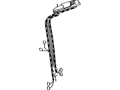 Lexus 82155-60020 Wire, Pillar, NO.1